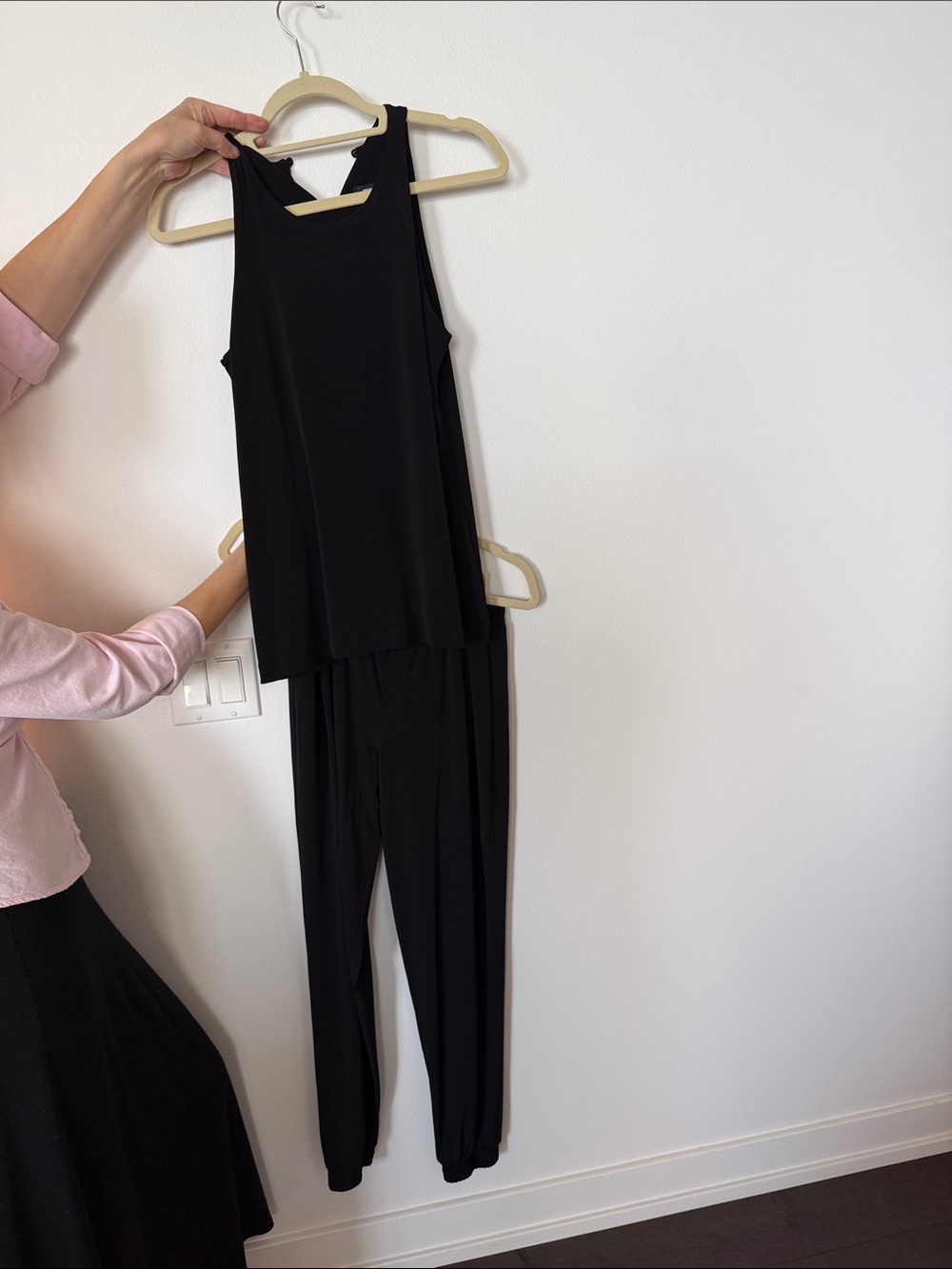 Anatomie Black Sleeveless top L with pants size S